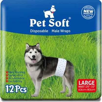 Disposable Male Dog Wraps