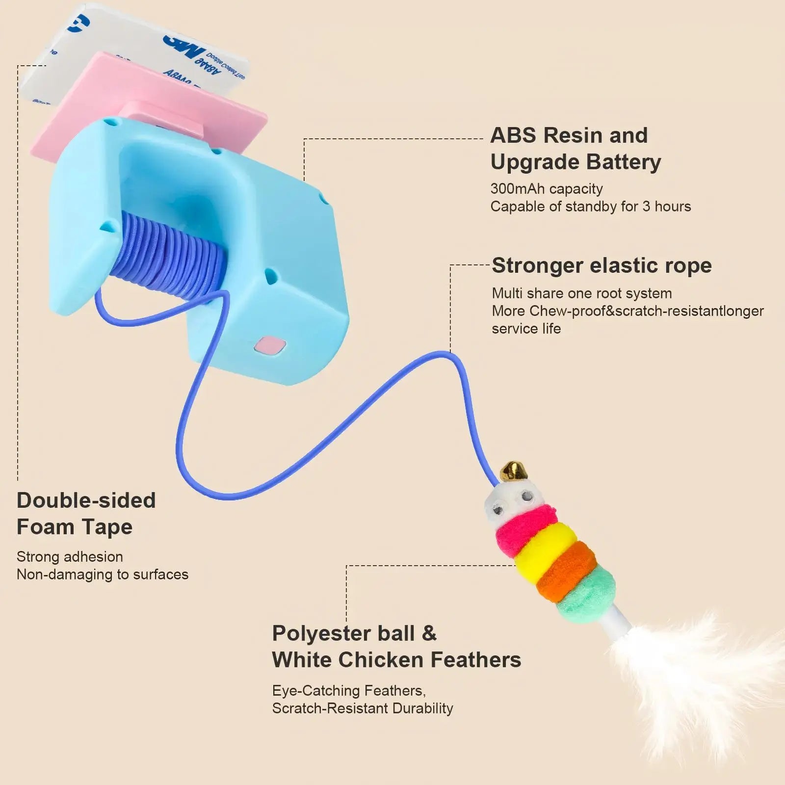 Interactive Bungee Cat Toy