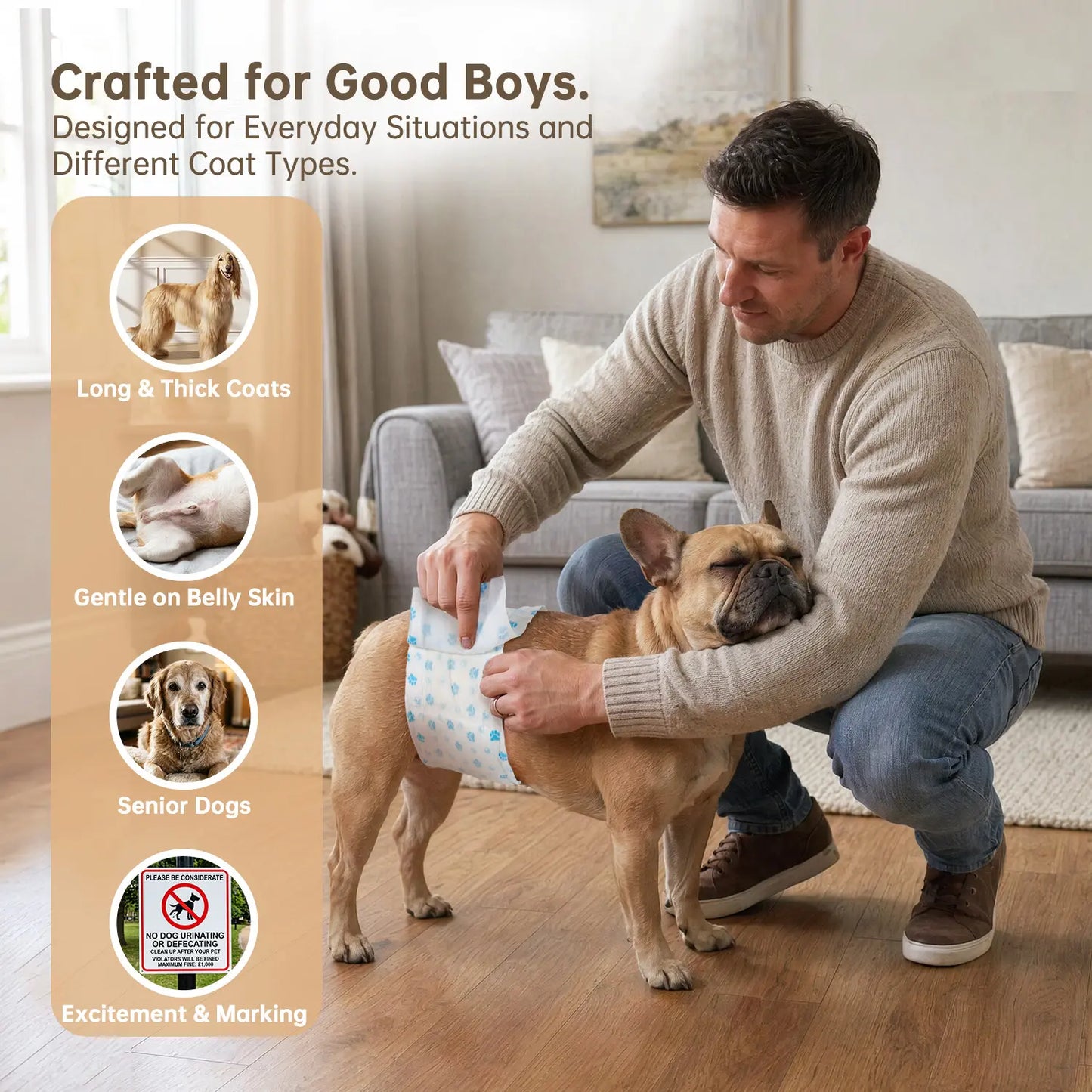 Disposable Male Dog Wraps