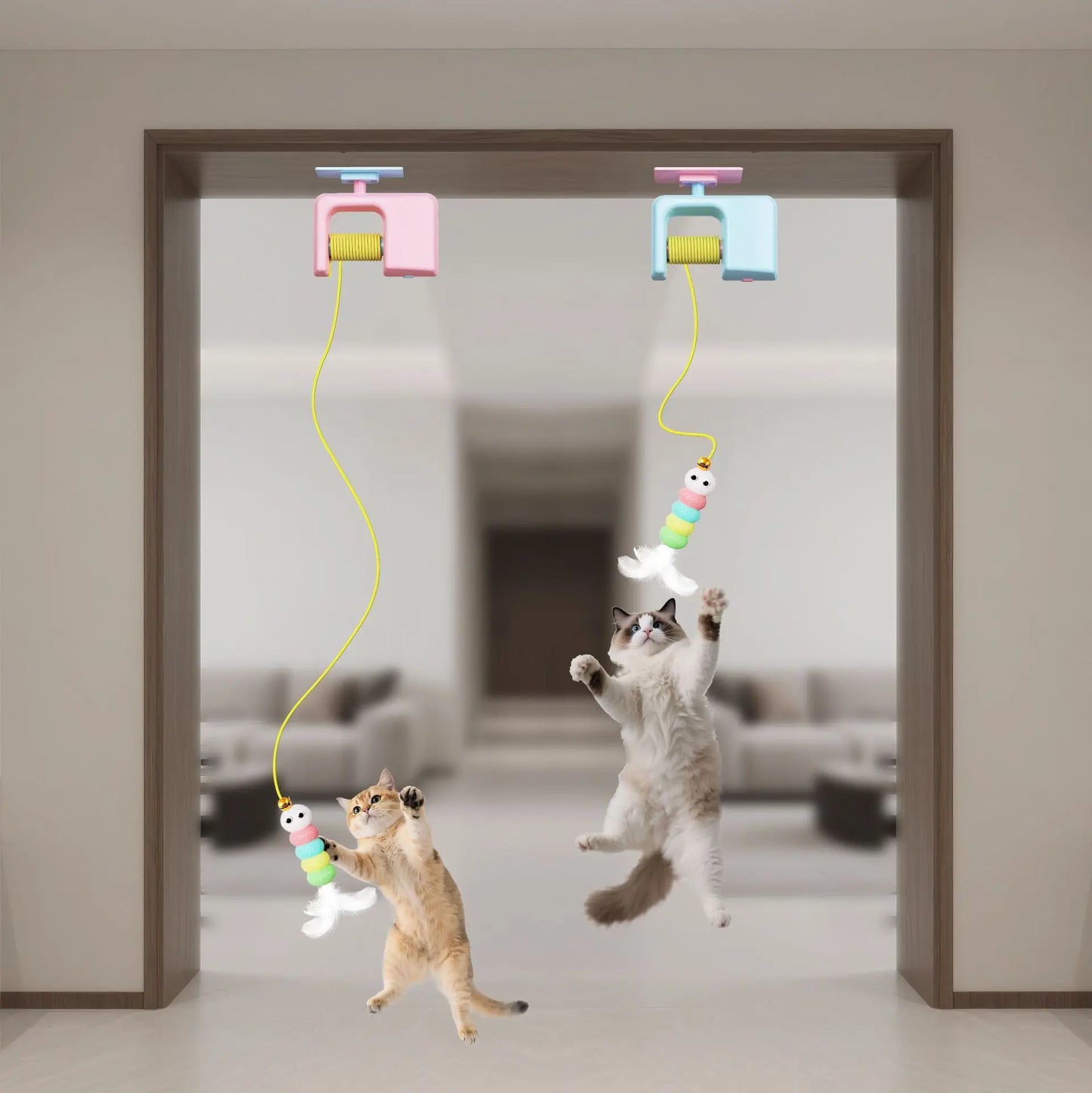 Interactive Bungee Cat Toy