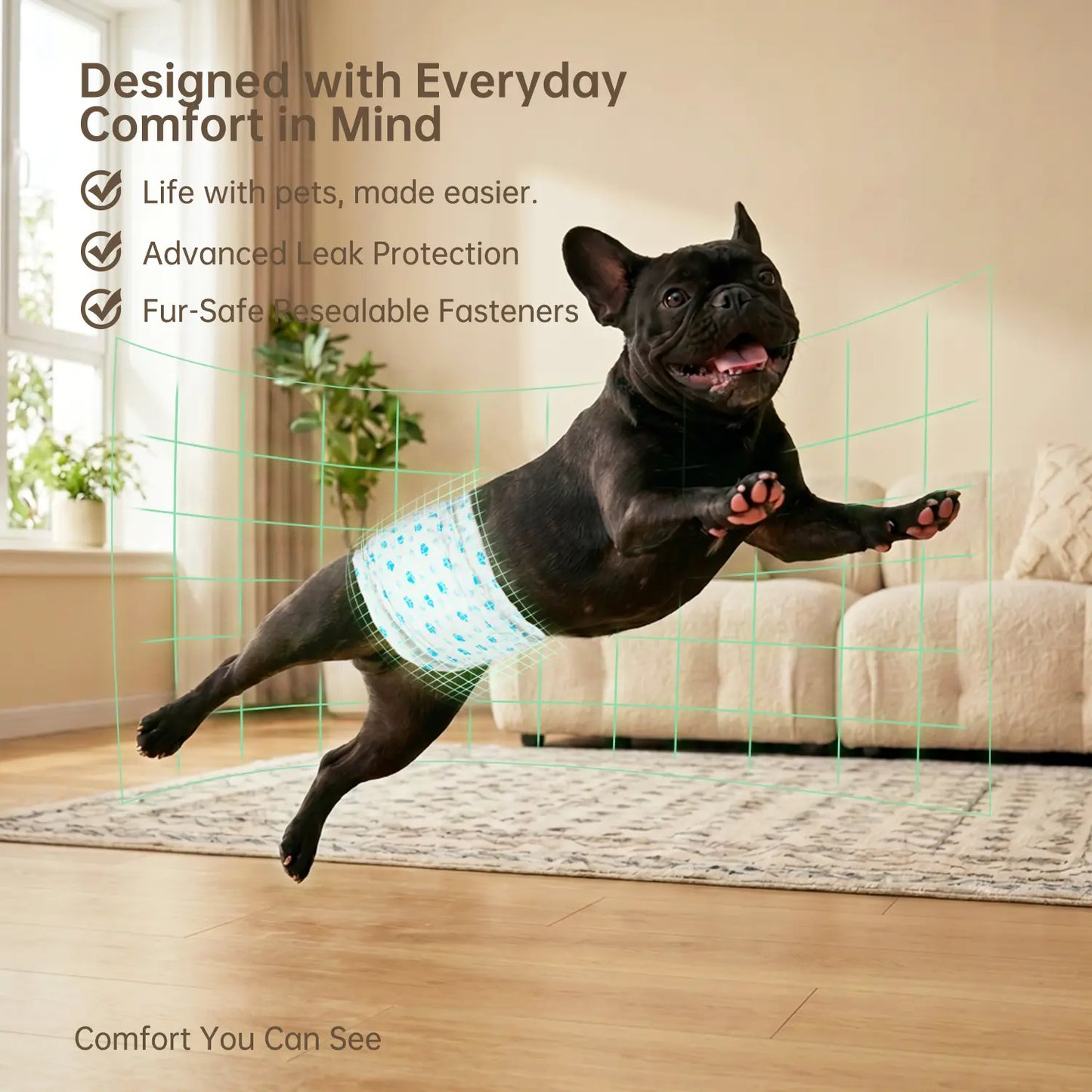 Disposable Male Dog Wraps