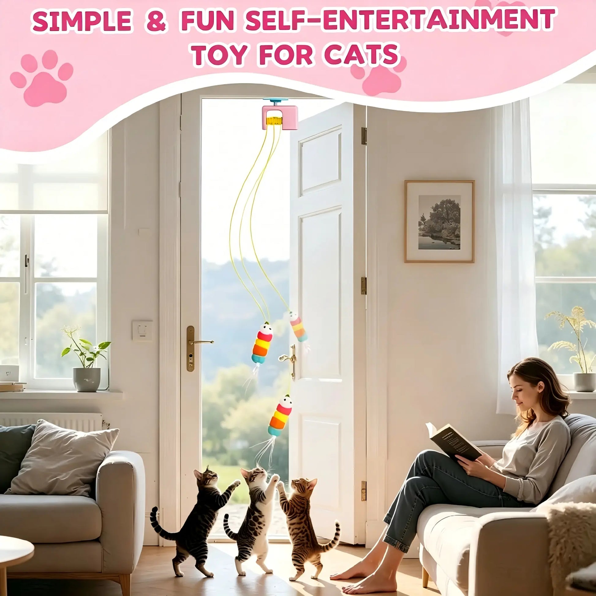 Interactive Bungee Cat Toy