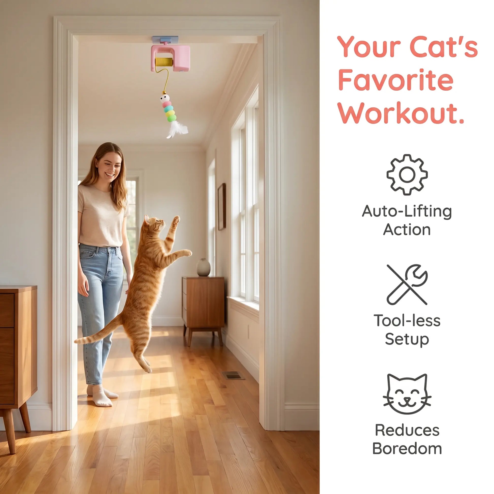 Interactive Bungee Cat Toy