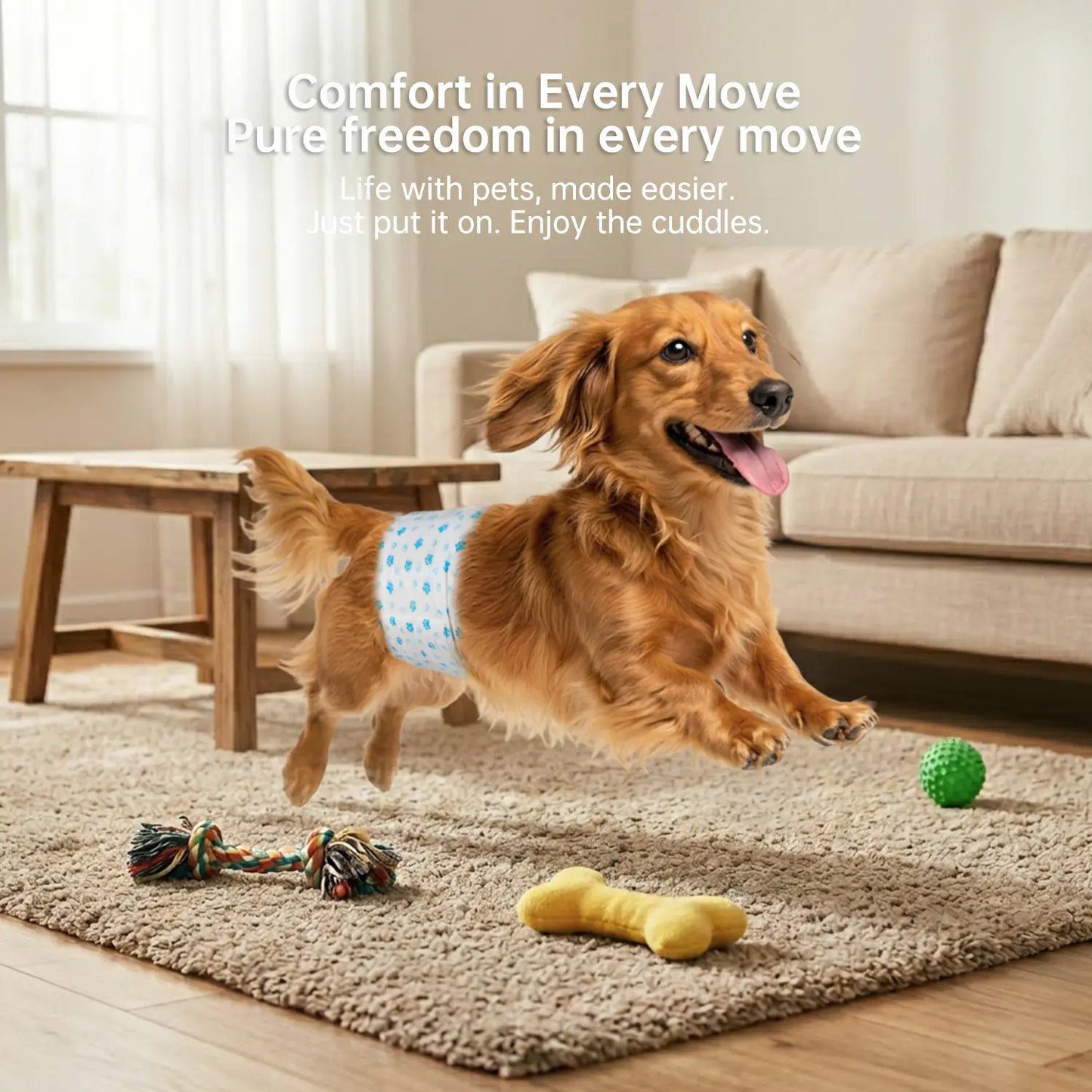 Disposable Male Dog Wraps